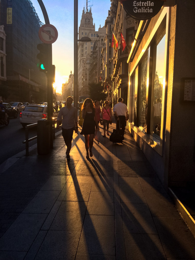 Gran Vía in Madrid, Spain