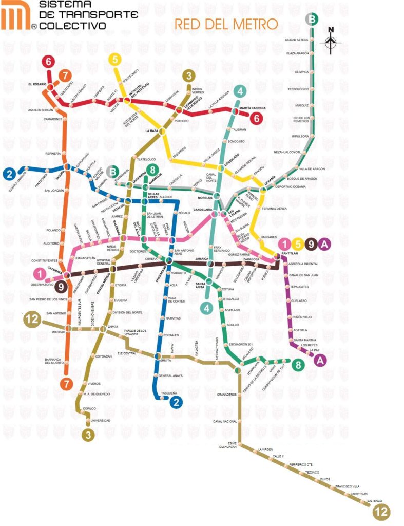 Mexico City Subway Map