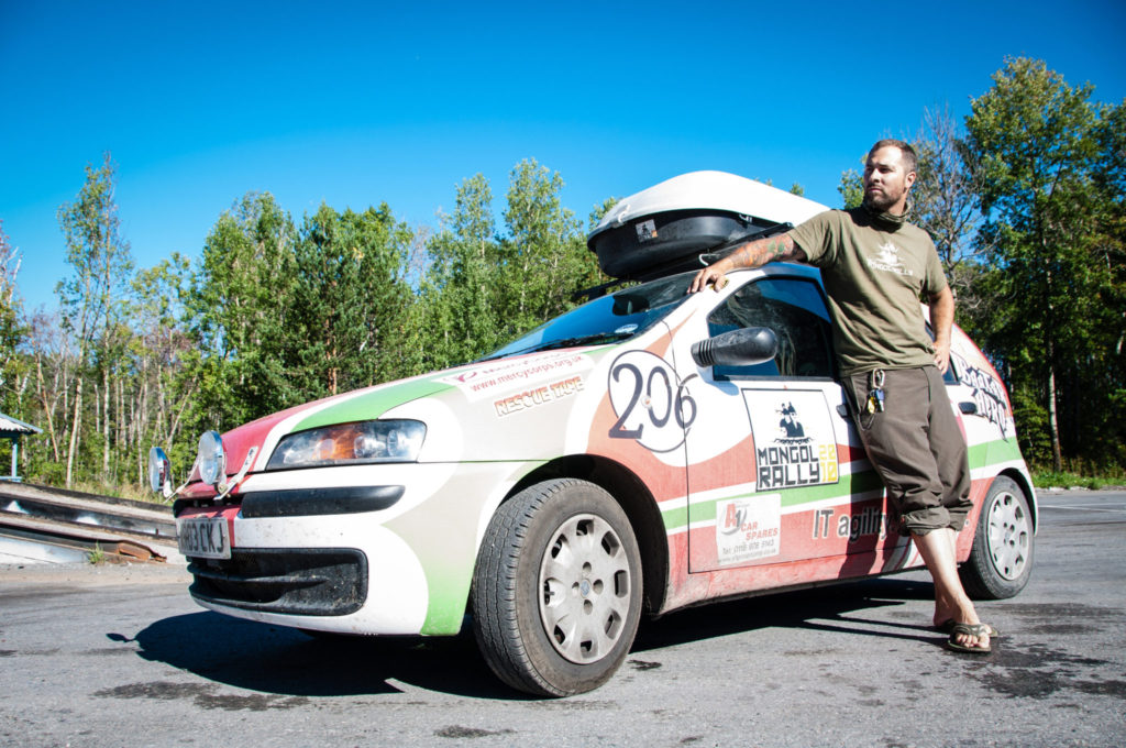 Brian Shrader at the Mongol Rally