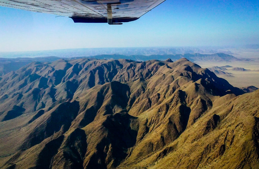 Aerial view of Namibia