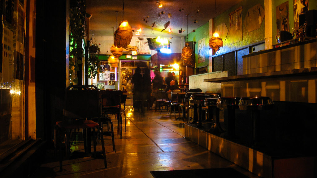 Inside the Crocodile Cafe circa 2007