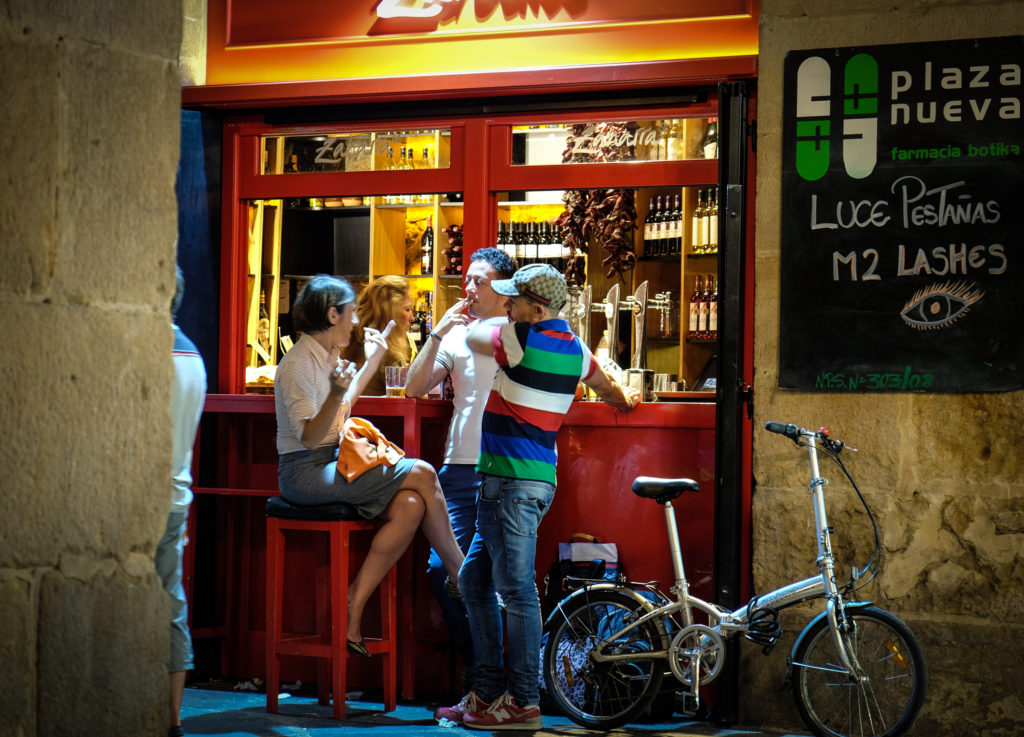 Night time in Bilbao, Spain